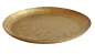 Preview: Teller rund 25 cm in Gold mit Struktur - 3 Preview: Teller rund 25 cm in Gold mit Struktur - 3