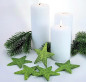 Preview: Weihnachtsdeko - 5 glitzernde, grüne Streusterne - 1 Preview: Weihnachtsdeko - 5 glitzernde, grüne Streusterne - 1