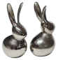 Preview: Minimalistische Hasenfigur aus Metall für moderne Osterdekoration