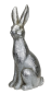 Preview: Großer Hase in Silber. Osterdeko, Tischdeko zu Ostern - 1 Preview: Großer Hase in Silber. Osterdeko, Tischdeko zu Ostern - 1