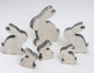 Preview: Osterdeko - Hasenfamilie aus Holz. Tischdeko-online zum Osterfest 1