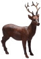 Preview: Ein großer Hirsch mit braunem Geweih für Ihre elegante Weihnachtsdeko - 1