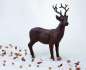 Preview: Ein großer Hirsch mit brajnem Geweih für Ihre elegante Weihnachtsdeko - 4