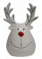 Preview: Lustiger Elchkopf aus Keramik mit roter Nase – Weihnachtsdeko - 5 Preview: Lustiger Elchkopf aus Keramik mit roter Nase – Weihnachtsdeko - 5