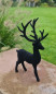 Preview: Ein schwarzer, beflockter Hirsch mit goldfarbenem Geweih - 2 Preview: Ein schwarzer, beflockter Hirsch mit goldfarbenem Geweih - 2
