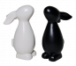 Mobile Preview: kleiner Hase für Ihre Osterdeko in Weiß oder Schwarz - 3