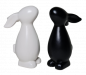 Preview: kleiner Hase für Ihre Osterdeko in Weiß oder Schwarz - 3 Preview: kleiner Hase für Ihre Osterdeko in Weiß oder Schwarz - 3