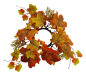 Preview: Herbstlicher Kerzenring mit Blättern und Beeren Ø 23 cm Preview: Herbstlicher Kerzenring mit Blättern und Beeren Ø 23 cm