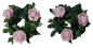 Preview: Kleiner Kerzenring mit Rosen
