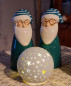 Preview: Winterdeko, Weihnachtsdeko - kleine, leuchtende Kugel mit Sternen - 6 Preview: Winterdeko, Weihnachtsdeko - kleine, leuchtende Kugel mit Sternen - 6
