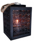 Preview: Holzlaterne "Marokko", schwarz mit einem Glaseinsatz - 1 Preview: Holzlaterne "Marokko", schwarz mit einem Glaseinsatz - 1