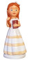 Preview: Figur zur Kommunnion oder Konfirmation Mädchen, weißes Kleid - 1
