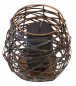 Preview: Metallwindlicht "Aglos" in Anthrazit - Windlicht - 2
