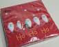 Preview: Servietten - Santas singing Ho Ho Ho, in der Farbe Rot - 2