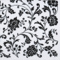 Preview: Servietten mit einem schwarzen Ornament, arabesque - 1