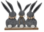 Preview: Hasengruppe aus Filz, grau, 21 cm - 3 Preview: Hasengruppe aus Filz, grau, 21 cm - 3