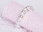 Preview: Perlenserviettenring mit Strass. Blickfang und Tischdekoration 1