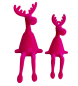 Preview: Kantenhocker Elch in zwei Größen, pink - 1