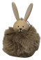 Preview: Ein Puschelhase, Fellhase mit Stoffohren - 2