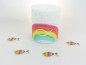 Preview: Kerze mit einem Regenbogen und einem Fisch - 3