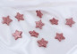 Preview: Weihnachtsdeko - 20 glitzernde Streusterne in Altrosa -   B 1