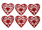 Preview: Streudekoration - 24 rote Herzen mit dem Schriftzug "Love" - 2