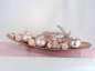 Preview: Tischband, Schleifenband "Wien" in Rosa/Silber -  B 5