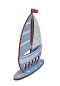 Preview: Holz-Segelboot, Geldgeschenk zur Taufe, blau - 2 Preview: Holz-Segelboot, Geldgeschenk zur Taufe, blau - 2