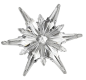 Preview: Schneeflocke in Diamant-Optik. Weihnachtsdeko 1 Preview: Schneeflocke in Diamant-Optik. Weihnachtsdeko 1