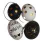 Preview: 4 Ostereier in der Farbe Schwarz/Gold - 2
