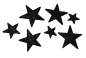 Preview: Weihnachtsdeko - 24 schwarze Glitzersterne zum Streuen in 3 Größen- 1 Preview: Weihnachtsdeko - 24 schwarze Glitzersterne zum Streuen in 3 Größen- 1