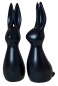 Preview: Keramik Hase "Findus", 29 cm - Blickfang für Ihre Osterdeko in Schwarz - 3
