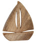 Preview: Segelschiff aus glattpoliertem Mangoholz - 1
