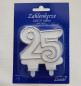 Preview: Zahlenkerze 25, Tortenkerze - 1
