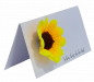 Preview: Tischkarten mit einer kleinen Sonnenblume und dem Spruch "schön, dass du da bist" - 3 Preview: Tischkarten mit einer kleinen Sonnenblume und dem Spruch "schön, dass du da bist" - 3