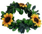 Preview: Tischdekoration - Kerzenring mit Sonnenblumen bei Tischdeko-online.de 1
