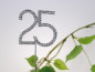 Preview: Stecker silberfarbene 25 mit Strass - 5