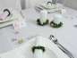 Preview: Holzstreudeko Baby und Kinderwagen in Blau und Rosa