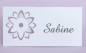 Preview: Tischkarten - Tischkarte mit einer ausgestanzten Blume. Tischdekoration von Tischdeko-online 1