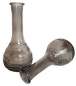 Preview: Bauchige Vase mit Ornamenten 17 cm, rauchschwarz - 2