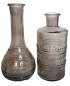 Preview: Bauchige Vase mit Ornamenten 17 cm, rauchschwarz - 5