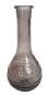 Preview: Bauchige Vase mit Ornamenten 17 cm, rauchschwarz - 3