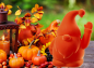 Preview: Winkender Hase "Winky" orange Preview: Winkender Hase "Winky" orange