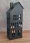 Preview: Metall Haus/Windlicht, schwarz 25 cm - 4 Preview: Metall Haus/Windlicht, schwarz 25 cm - 4