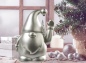 Preview: Winkender Weihnachtsmann Wichtel in Silber – Bewegliche Dekofigur, Weihnachtsmann - 3 Preview: Winkender Weihnachtsmann Wichtel in Silber – Bewegliche Dekofigur, Weihnachtsmann - 3