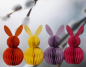 Preview: 3D-Hasenhänger aus Papier als Osterdeko, 16 cm Preview: 3D-Hasenhänger aus Papier als Osterdeko, 16 cm