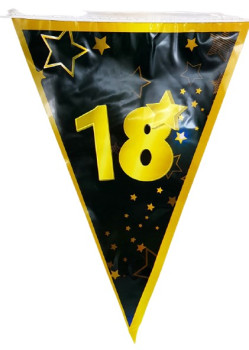 10 m Wimpel-Girlande zum 18-ten Geburtstag - 3