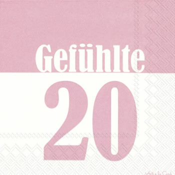 Geburtstagsservietten - gefühlte 20 zum Geburtstag.