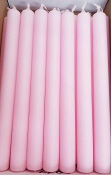 Lange Stabkerzen in der Farbe Rosa - 1