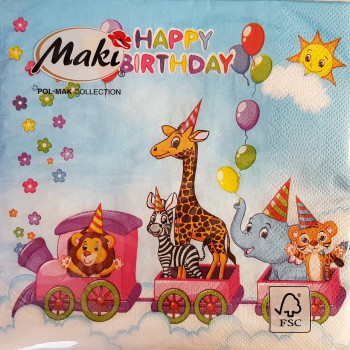 Kinderservietten "Happy Birthday"